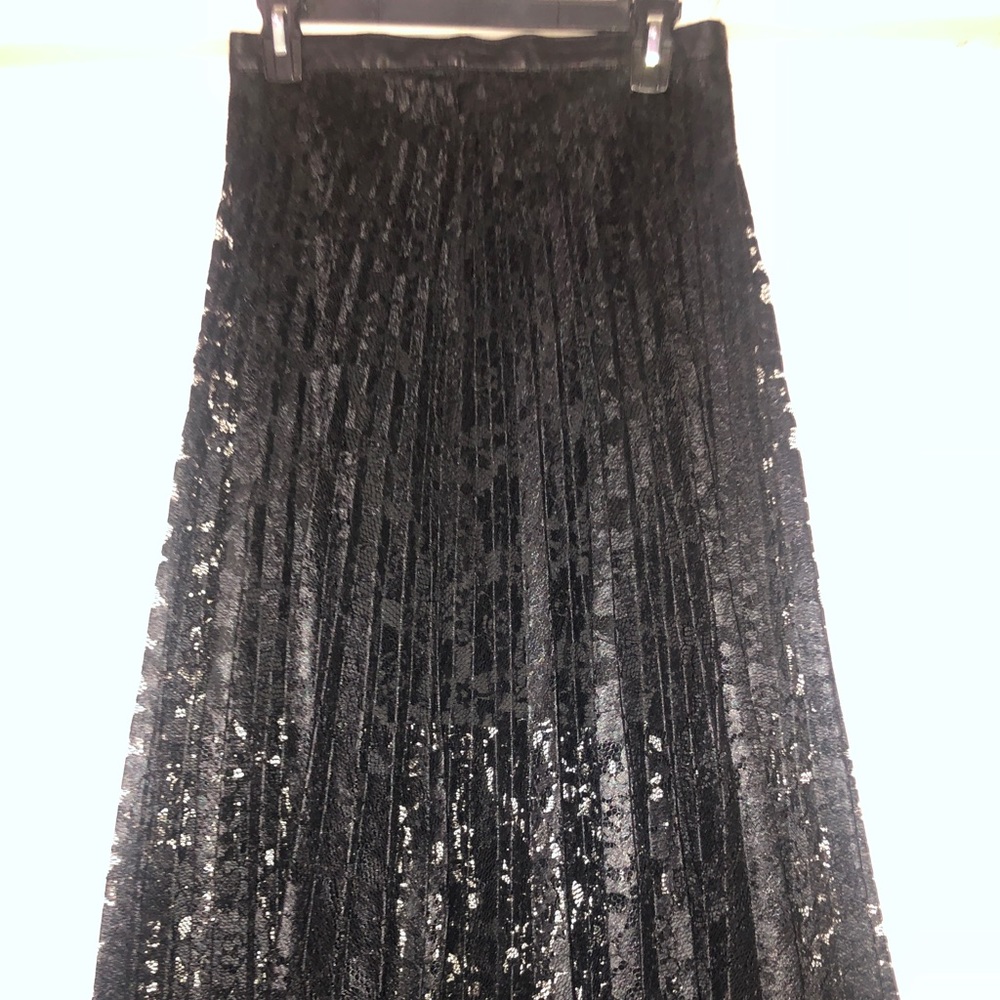 Free People Black Lace Skirt